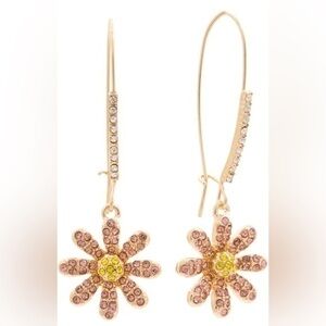 Betsey Johnson Daisy Earrings (Daisy Shepherd Hook Earrings)